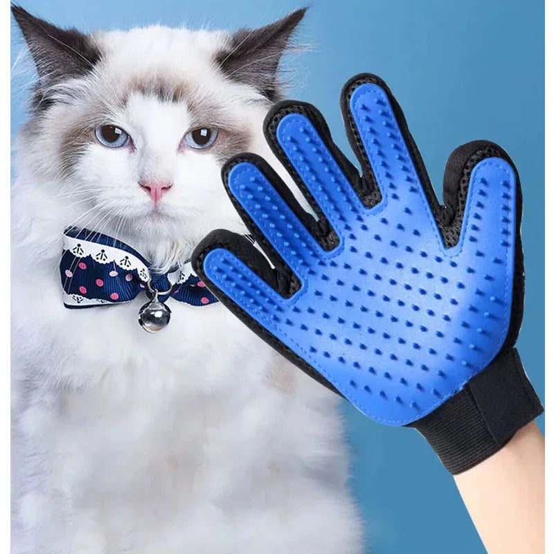 2-Pack Pet Hair Grooming Gloves - Removes Loose Hair Fast